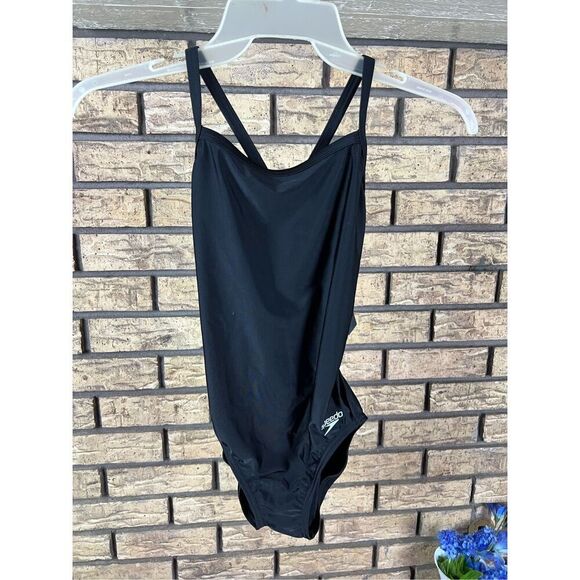 Speedo Swimsuit Womens‎ 6/32 Black ProLT Super Proback One Piece Competition NWT - Picture 1 of 6
